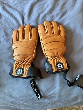 Hestra Tan Leather Gloves - 6